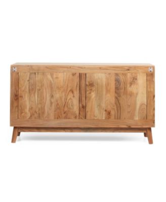 Acacia & Mango Wood Boho Cabinet - Handcrafted