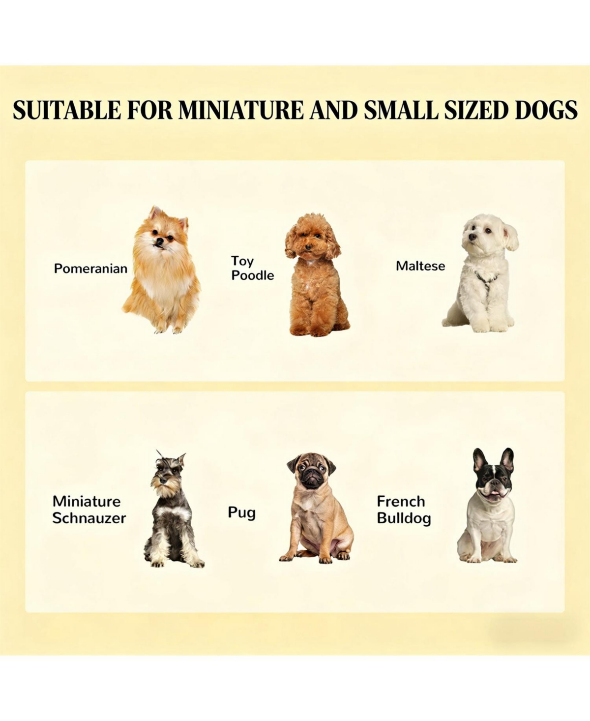 Aostirmotor 17.3 in. Dog Bowls Pet Food Bowl Stand in White