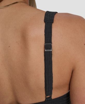 Women's Under-Wire Textured Tankini Top