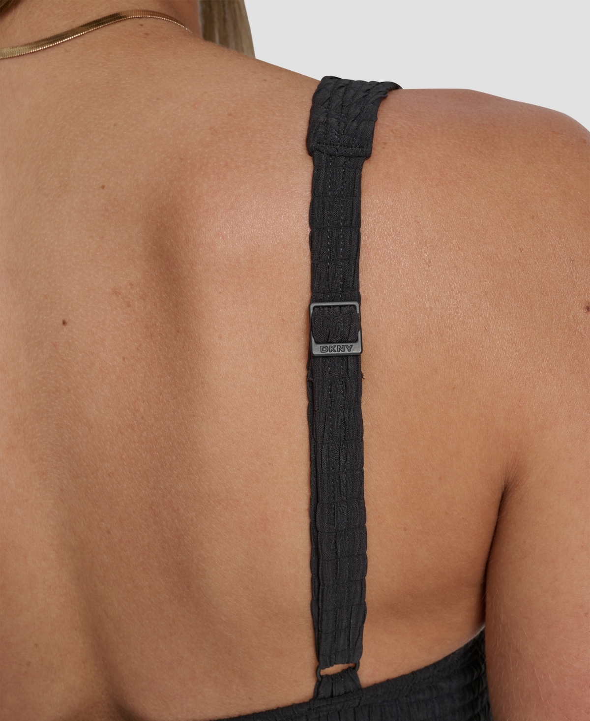 Dkny Women's Under-Wire Textured Tankini Top