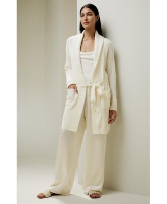 Women's Merino Wool Shawl Collar Cardigan