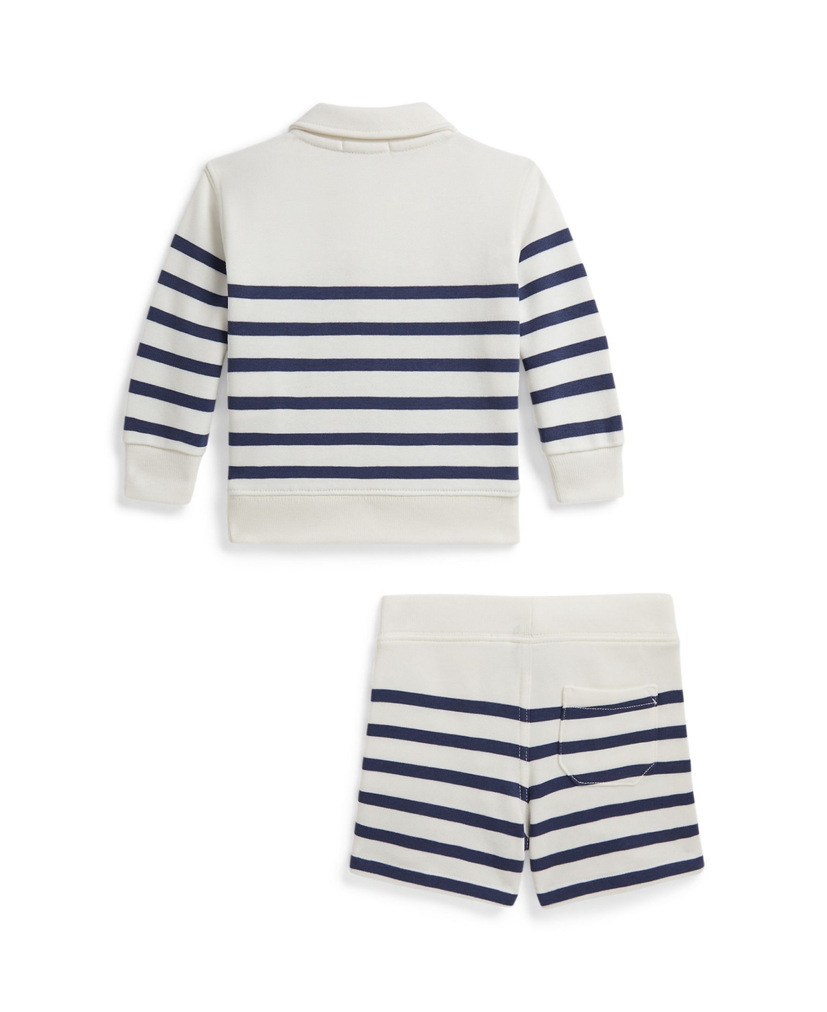 Polo Ralph Lauren Baby Boys' Striped Pull-On T-Shirt & Shorts, 2-Piece Set