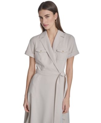 Women's Collared Neck Blazer Dress