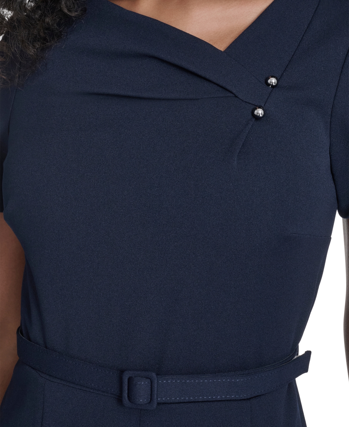 Calvin Klein Women's Square Neck Midi Dress