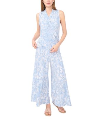 Women's V-Neck Front Crossover Wrap Tank Top