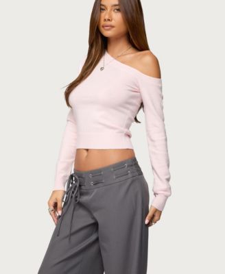 Womens Mayson Off Shoulder Knit Top