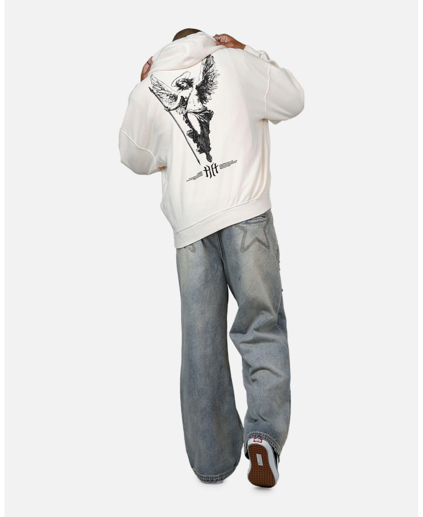 Мужское худи SAINT MORTA Awakening Premium Off White — фото 5