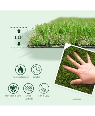 Synthetic Indoor / Outdoor Artificial Turf Carpet with Realistic Look
