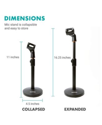 TMC-3 Adjustable Tabletop Mic Stand with Mic Clip