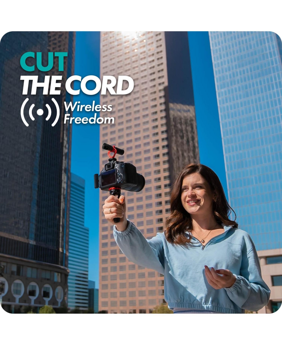 Movo Wm-VXR10 Wireless Shotgun Mic Adapter for Camera/Dslr/3.5mm/Trs