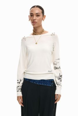 Women's Fine jersey lettering