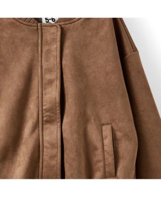 Girls Oversized Bomber Jacket