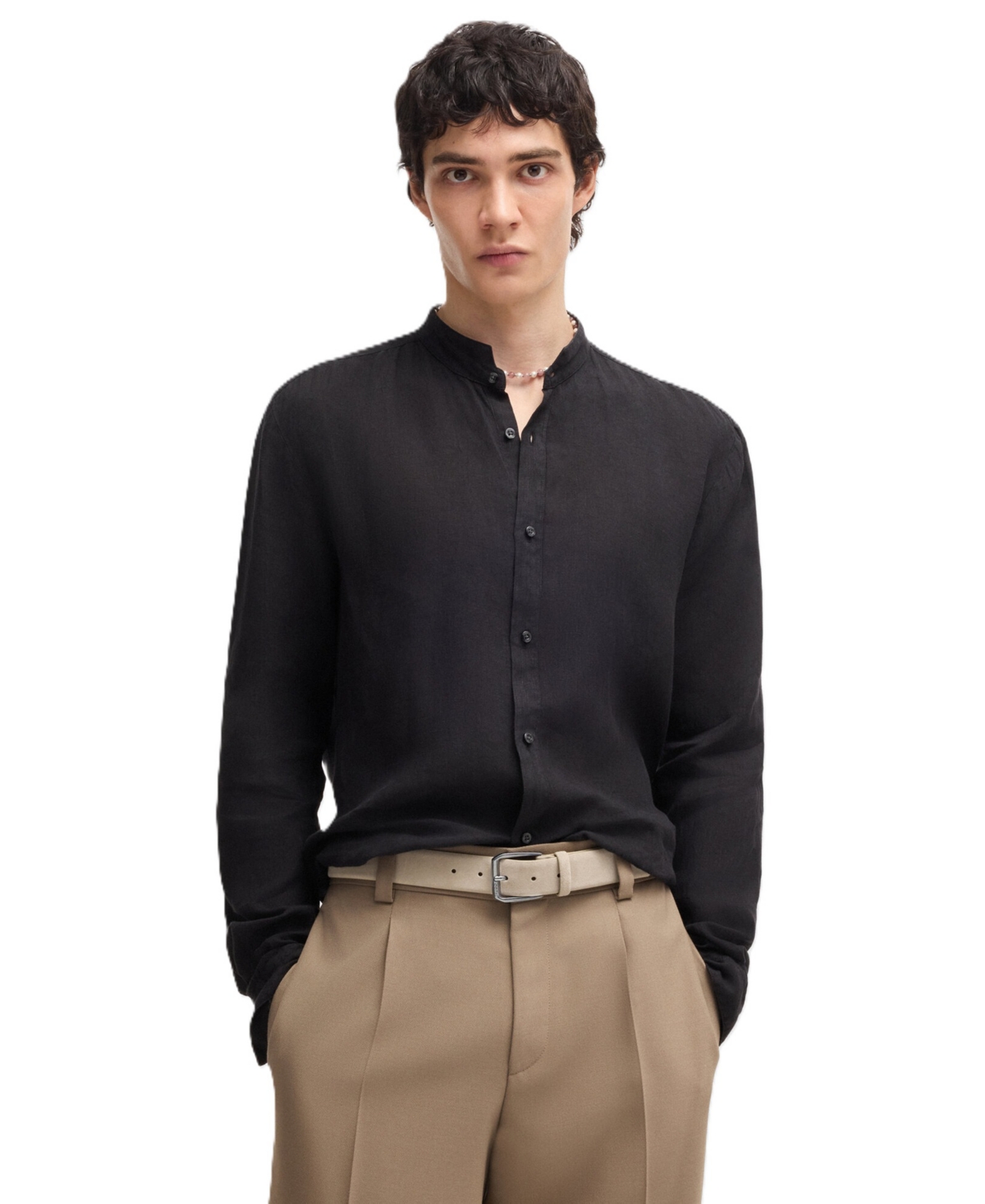 Hugo Men's Smooth Leather Dress Belt