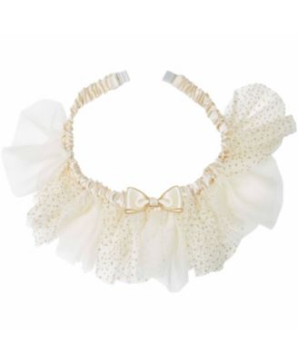 Blueberry Pet My Little Princess Dog Collar with Embroidered Mesh and Bowtie