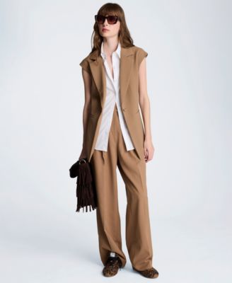 Women's Luxe Twill Sleeveless Vest