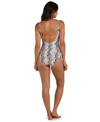 Women's Wild Whispers Plunge One-Piece Swimsuit