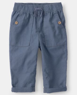 Baby Boys' Plaid Collared Shirt and Pants, 2-Piece Set