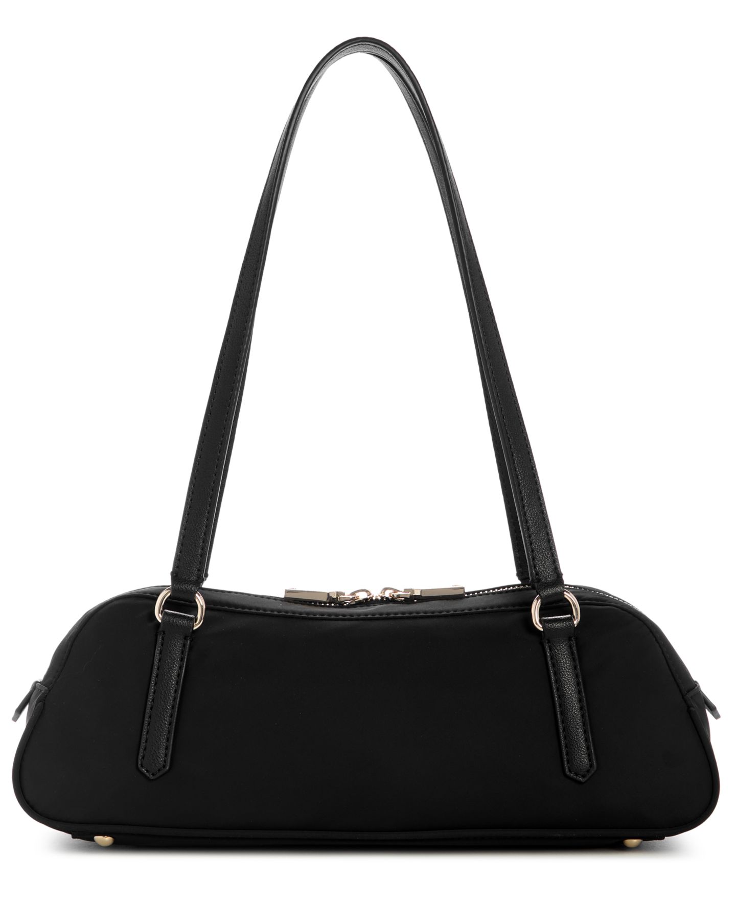 Женская сумка GUESS Gemma Medium Shoulder Satchel, цвет: Чёрный — фото 2