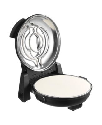 Electric Pizza Oven, 12", 1200W, Cordierite Stone, 5 Heat Modes, Viewing Window, Up to 788°F, Black