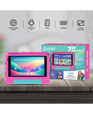 7" A7 Educational Kids Tablet with Epic! and Lingokids 32GB with Parental Controls & Kid-Proof Case
