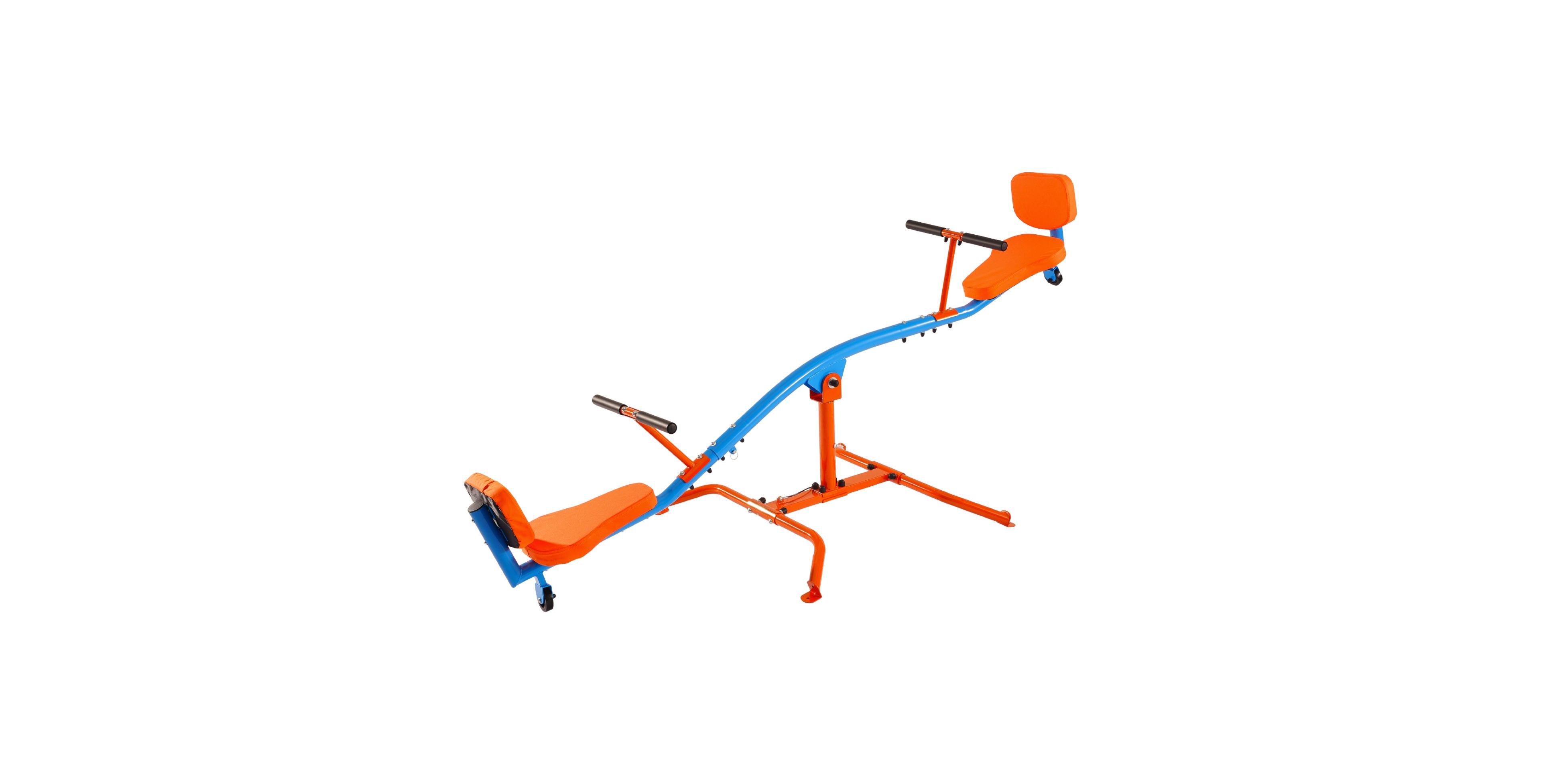 Mecale Kids Seesaw, 300 lb Capacity Sit and Spin Teeter Totter with Easy-Grip Handles for Ages 3