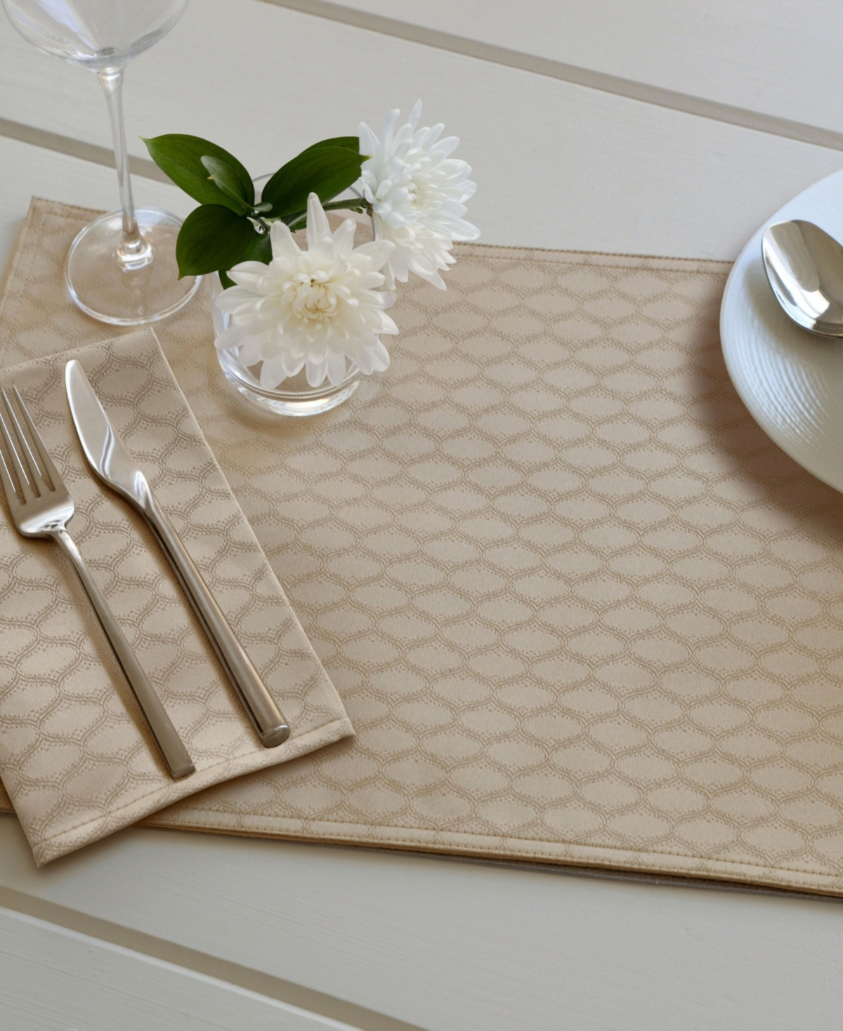 Lenox Olivia Polyester Set of 4 Placemat, 13" x 19"