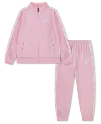 Girls' 4-6X Logo-Taping Jacket and Pants, 2 Piece Set