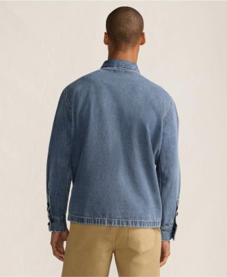 Men's Denim Utility Shirt Jacket