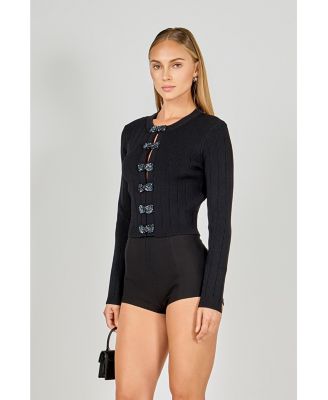 Women's Bow Detail Cropped Top