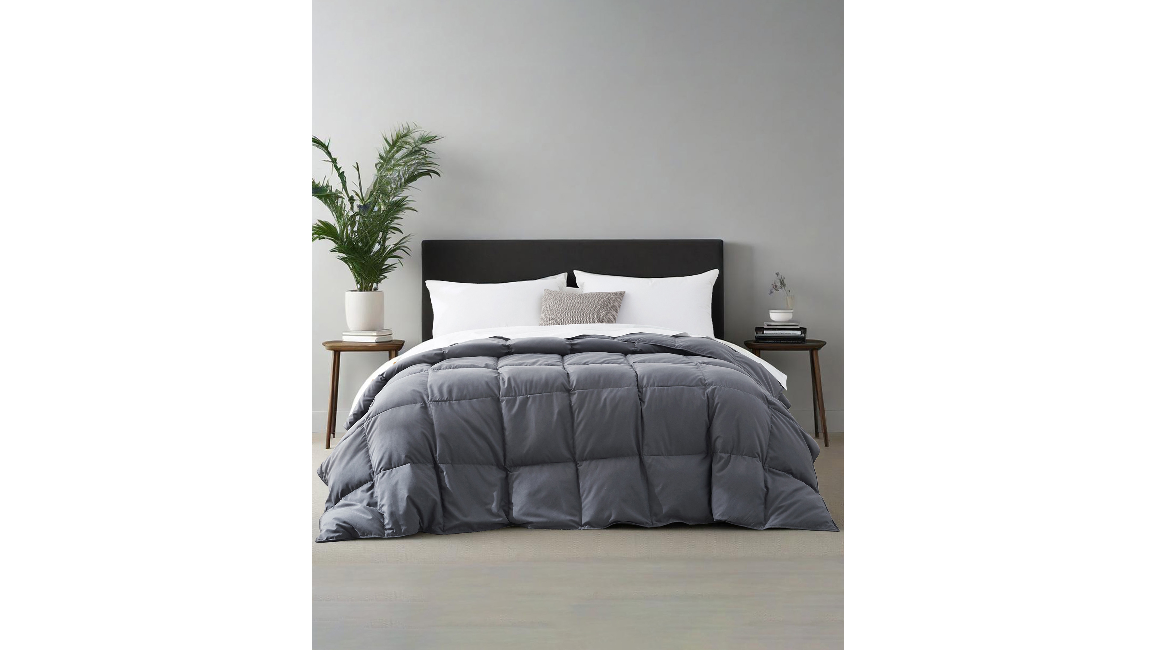 Unikome Lightweight Goose Down Feather Fiber Comforter, Twin