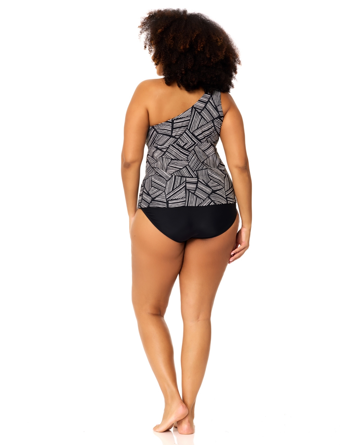 Raisins Curve Plus Marita Trendy Printed Tankini Swim Top