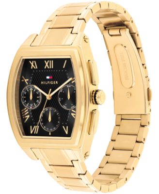 Men's Multifunction Gold Tone Stainless Steel Bracelet Watch, 36mm