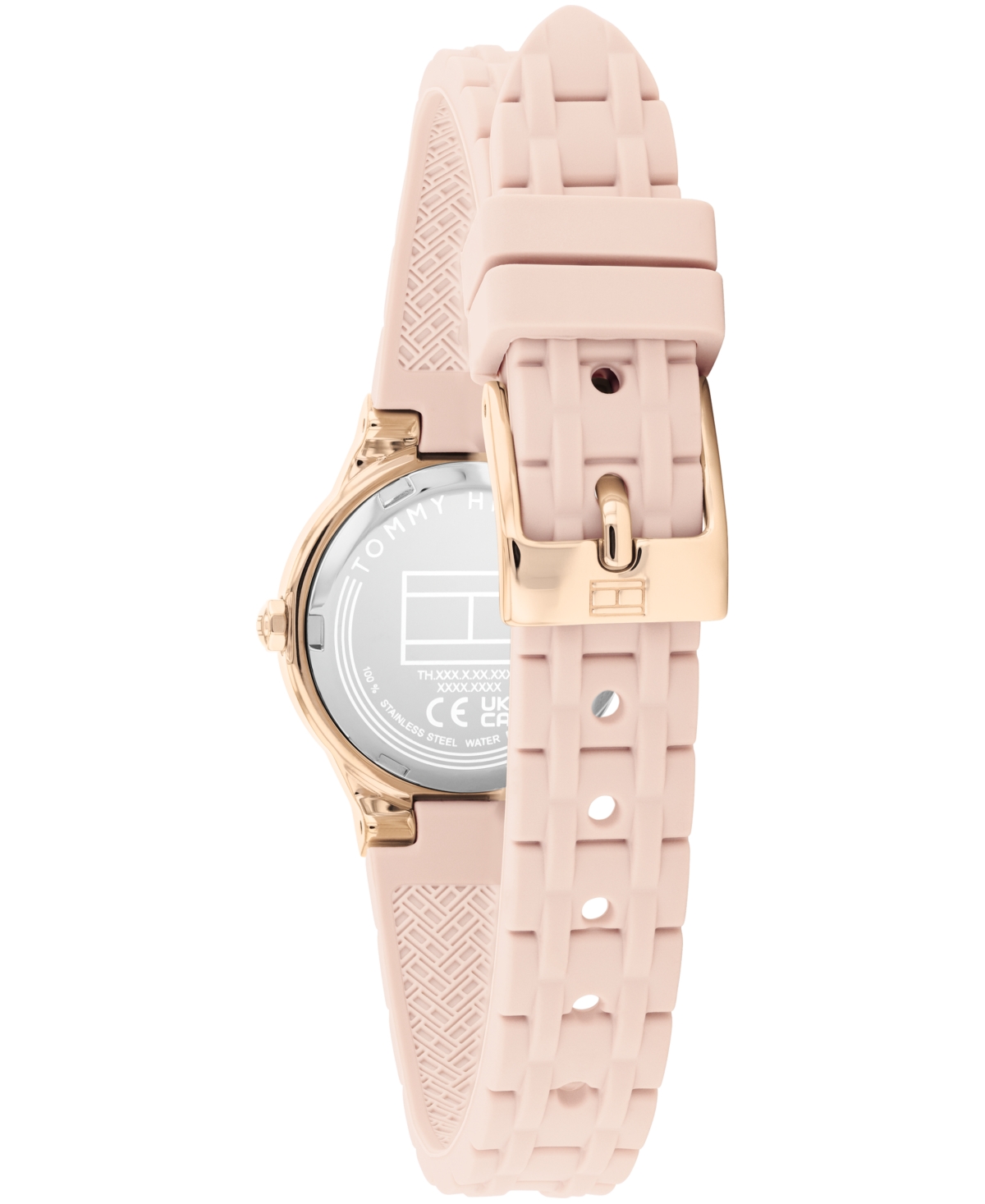 Tommy Hilfiger Women's Quartz Blush Silicone Strap Watch, 25mm