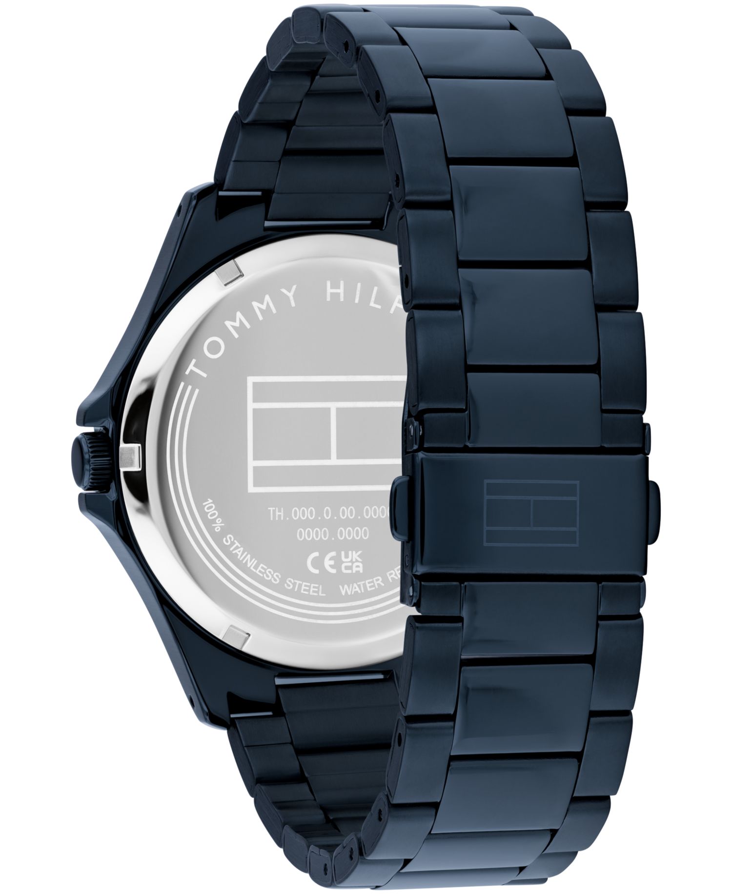 Men's Quartz Ionic Plated Blue Stainless Steel Bracelet Watch, 42mm