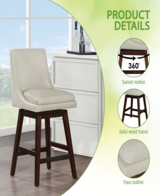 27" Fabric Allingham Swivel Counter Stool