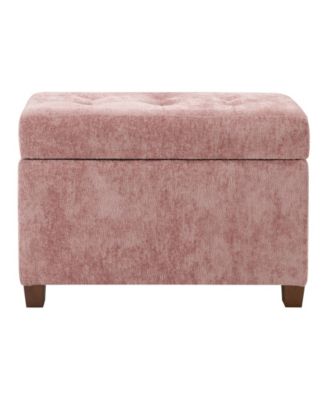 18.25" Fabric Metro Storage Ottoman