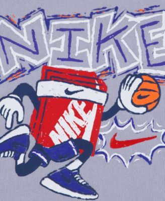 Boys' Toddler 2T-4T Boxy Basketball Crewneck T-Shirt