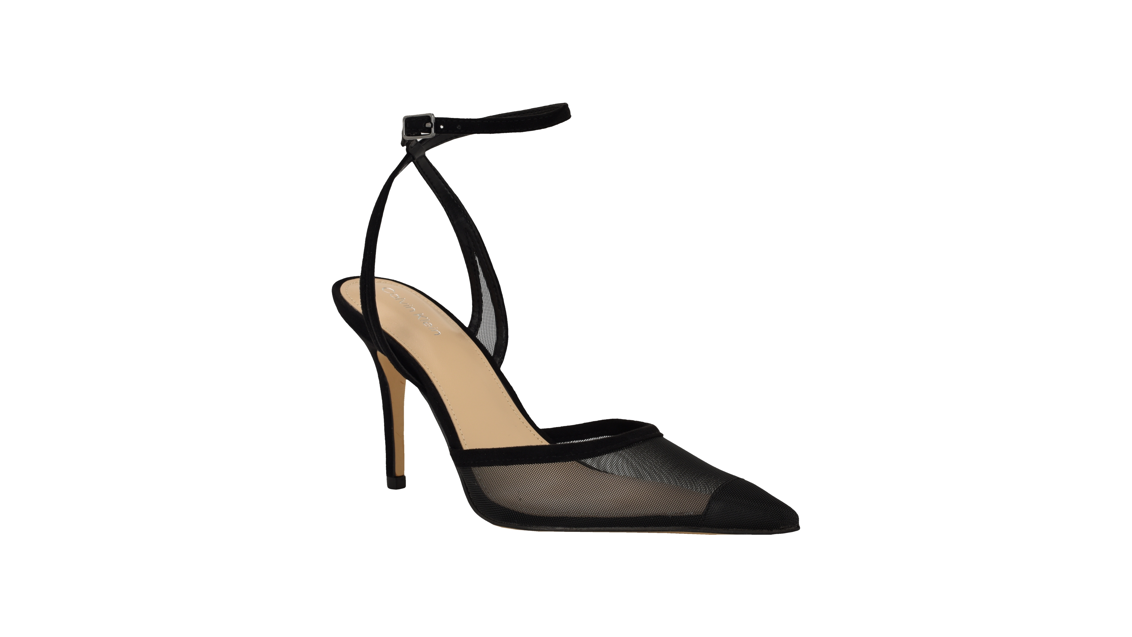 Calvin Klein Women's Ozala Mesh Ankle Strap Stiletto Pumps