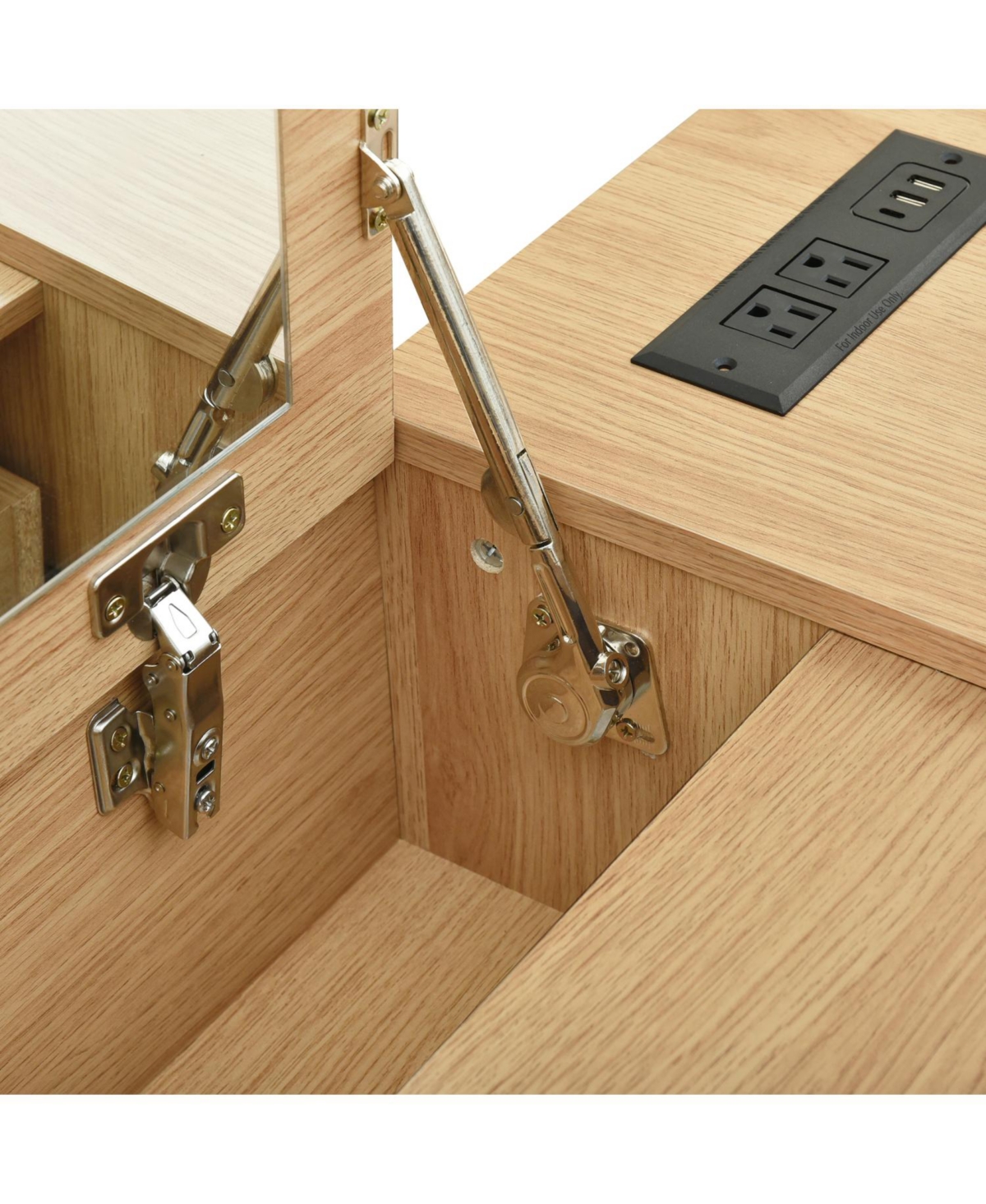 Streamdale Furniture Full Wooden Platform Bed with 6 Drawers, Shelves and Dressing Table