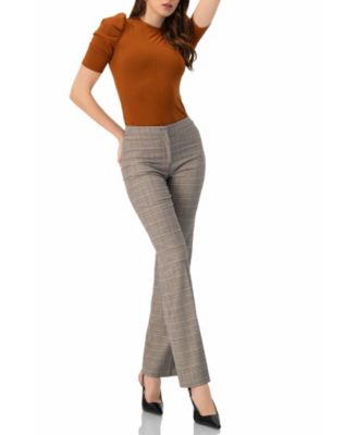 Women's Puff Shoulder Ribbed-Knit T-shirt