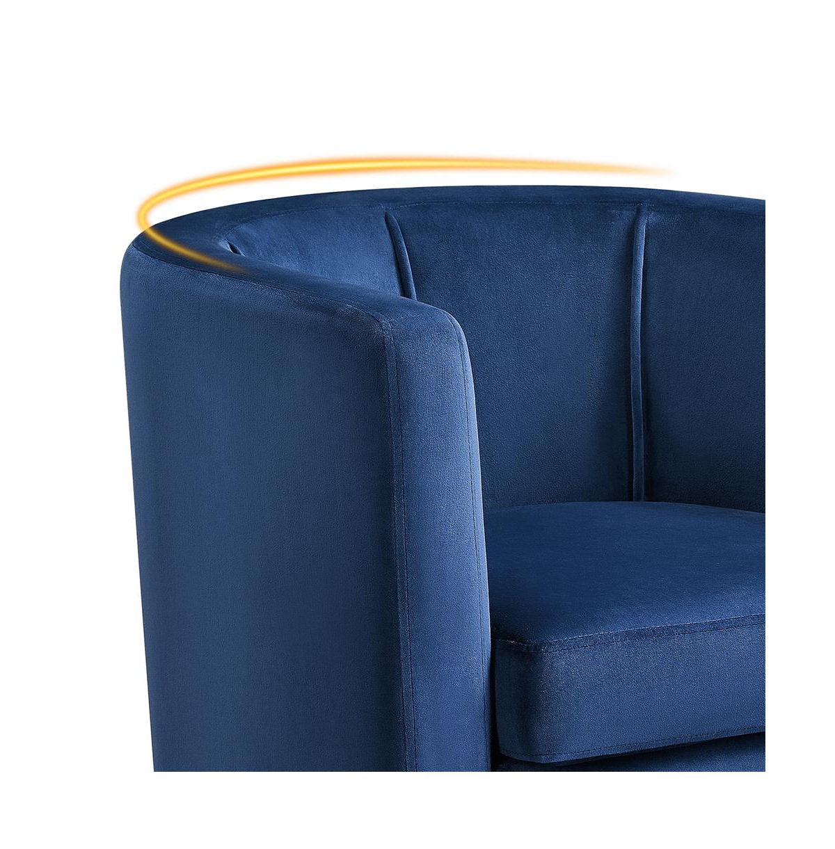 Yaheetech Yaheetch Barrel-shaped Upholstered Accent Arm Chair Olive Green