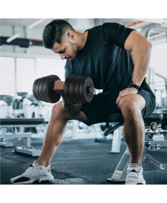 66lb Adjustable Dumbbell Set