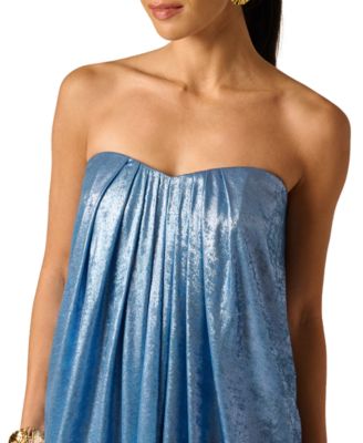 Women's Foiled Strapless Ball Gown