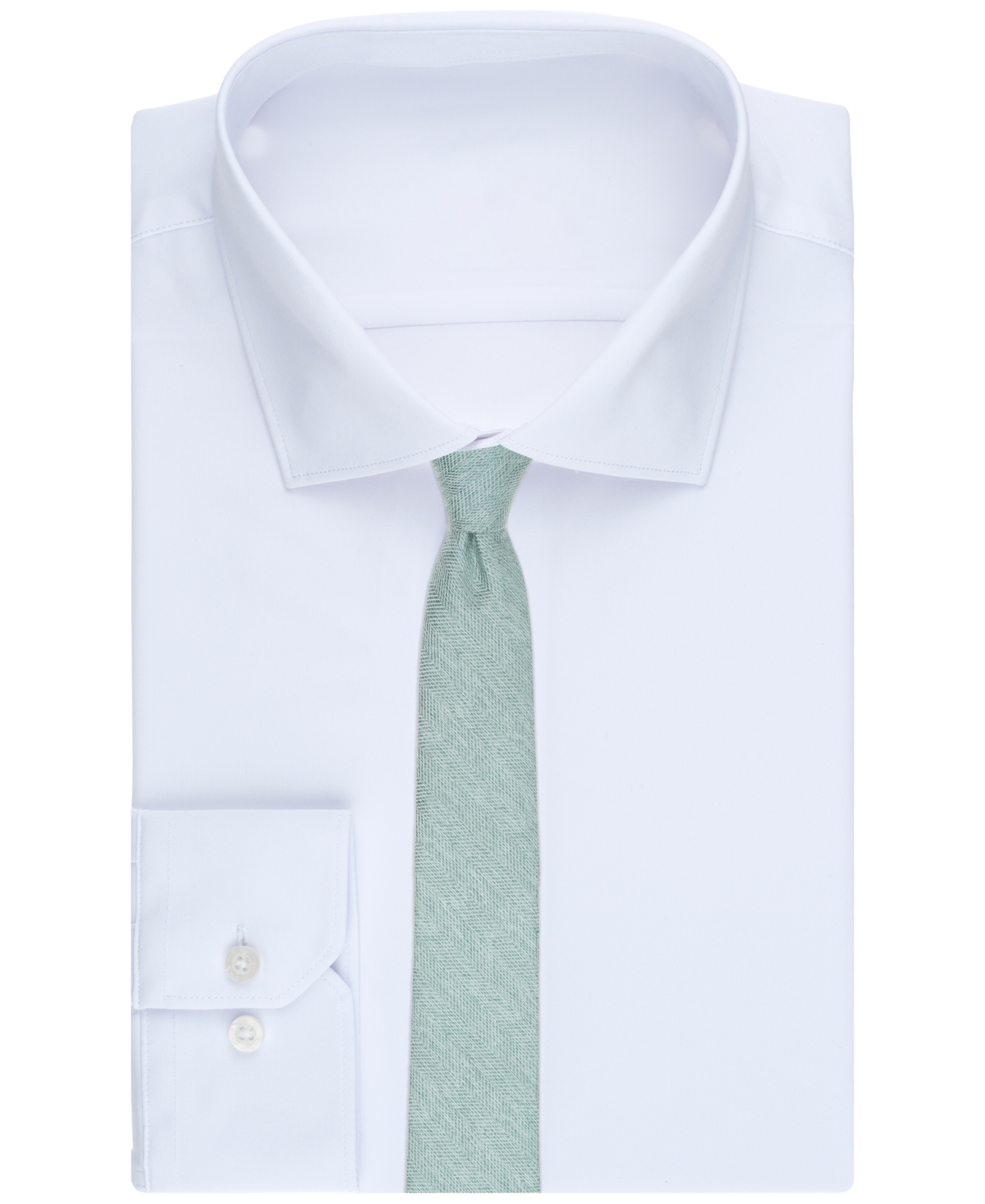 Bar Iii Men's Melange Chevron Solid Tie, Exclusively at Macy's