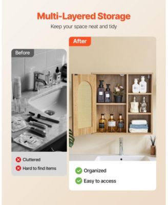 Wall Cabinet, Single Door, Adjustable Shelves, Over-Toilet Storage