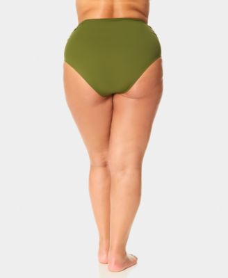 Plus Size High-Waist Bikini Bottoms