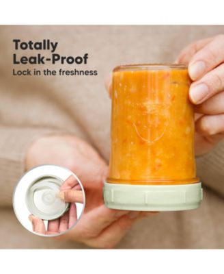 8pk Prep Baby Food Storage Containers, Leak-Proof, BPA Free Glass Baby Food Jars for Feeding