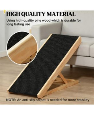 Elevated Dog Ramp with ease in Black