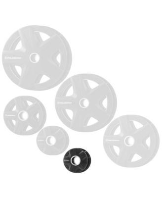 Set of 2 Rubber Coated 2-inch Olympic Grip Weight Plates (10 LB each) for Weightlifting