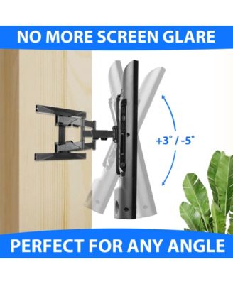 Full Motion TV Wall Mount -  Swivel Bracket fit Televisions from 42" - 70" up to VESA 400 x 600 - Tilt Swing Out Arm - 10' HDMI Cable
